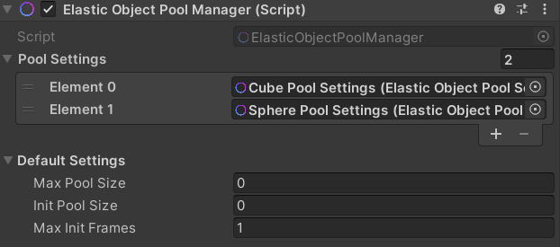Elastic Object Pool Manager Component