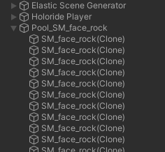 Object Pooling Hierarchy Example
