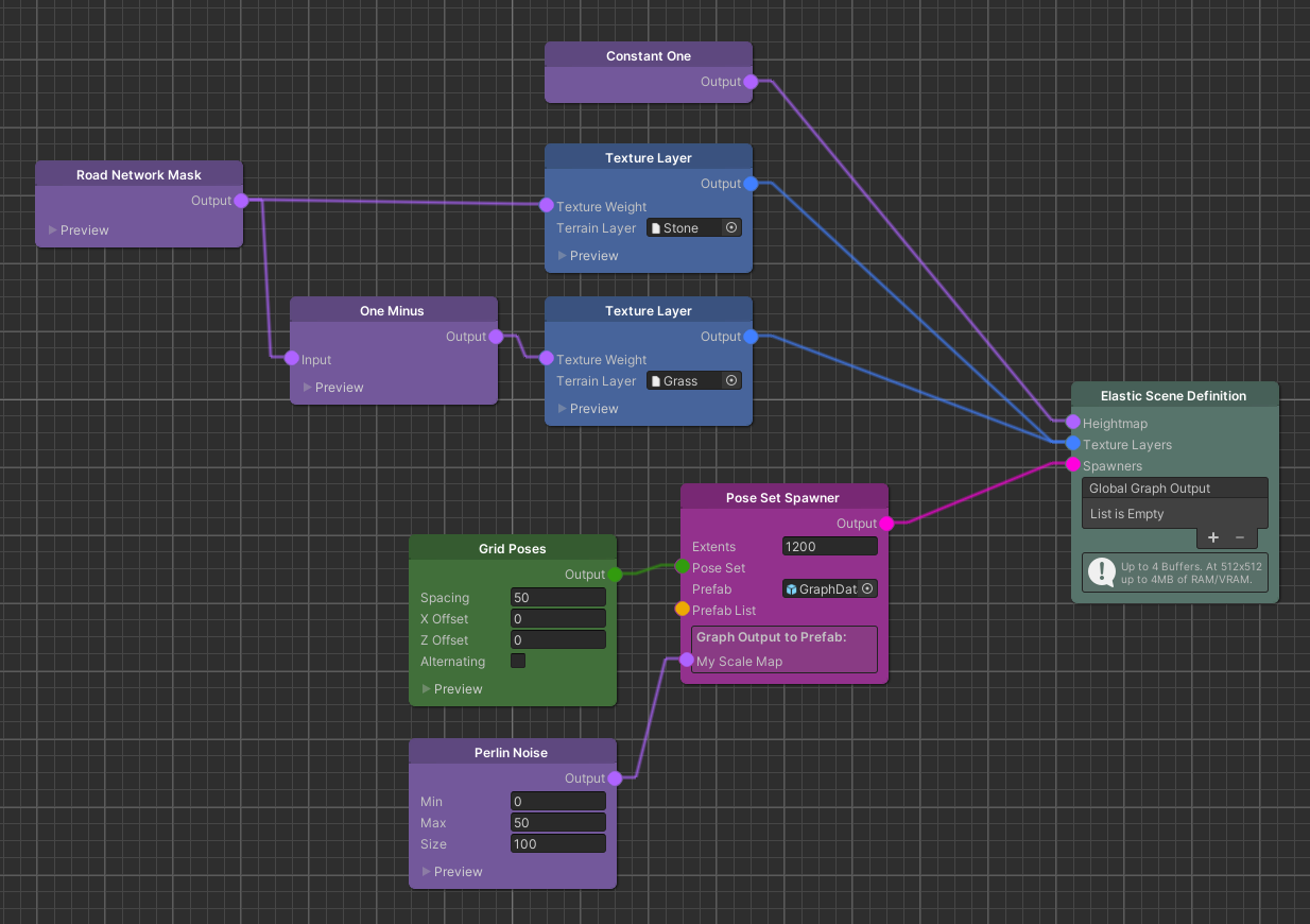 an example passing osm park data to a pose set spawner