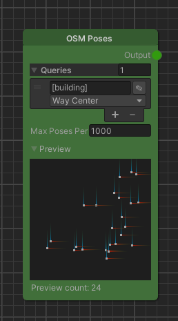 The default OSM Poses node