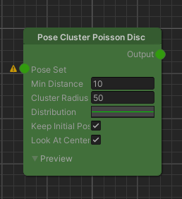 The default Pose Cluster Regular Polygon node